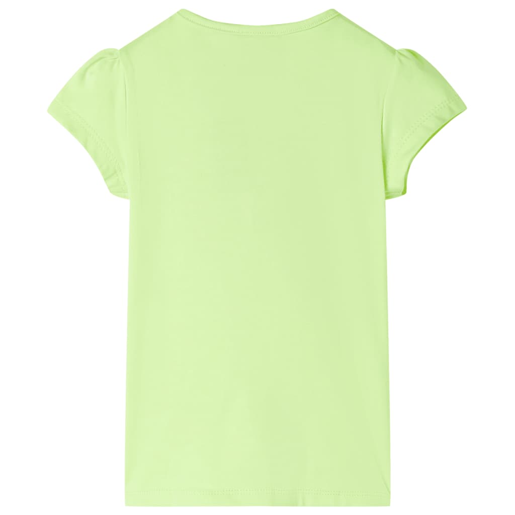 Kids' T-shirt Neon Yellow 104