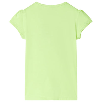 Kids' T-shirt Neon Yellow 104