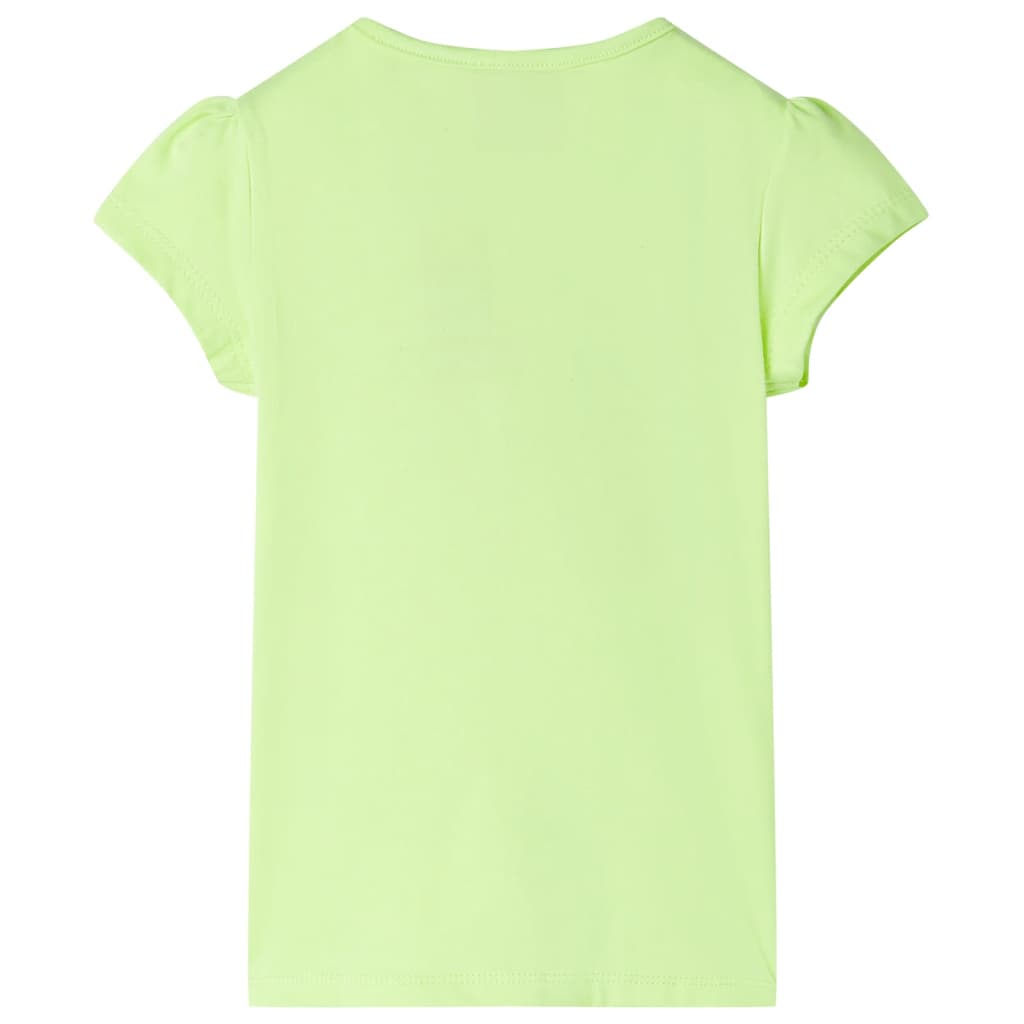 Kids' T-shirt Neon Yellow 116