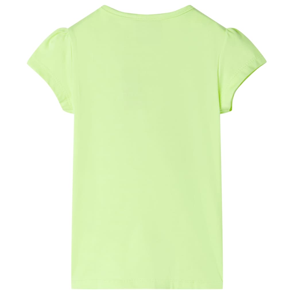 Kids' T-shirt Neon Yellow 140