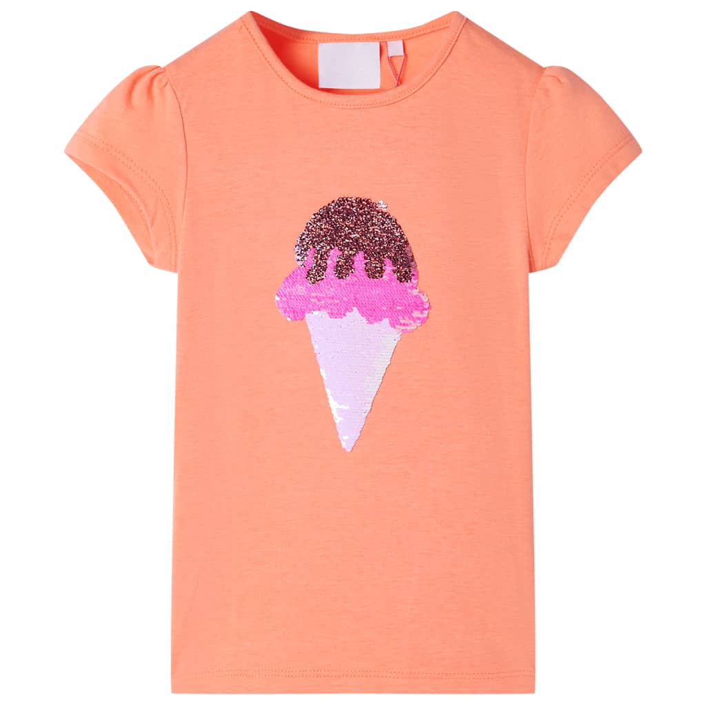 Kids' T-shirt Neon Orange 92