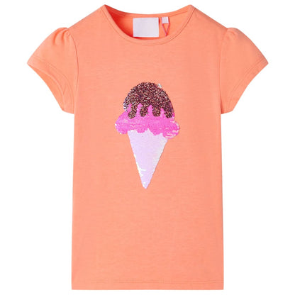 Kids' T-shirt Neon Orange 104