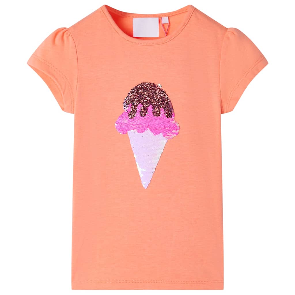 Kids' T-shirt Neon Orange 116