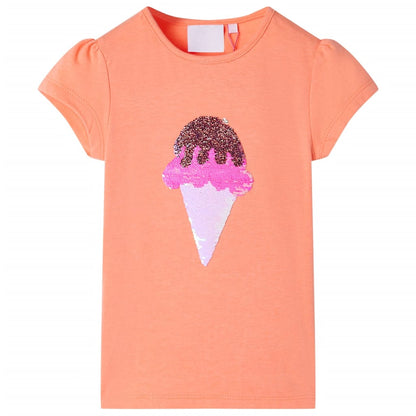 Kids' T-shirt Neon Orange 128