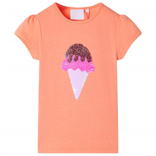 Kids' T-shirt Neon Orange 140