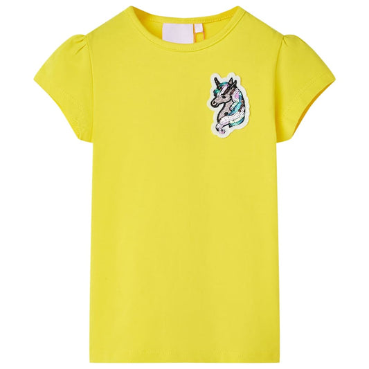 Kids' T-shirt Bright Yellow 116