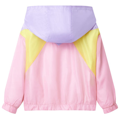 Kids' Hooded Jacket with Zip Multicolour 92