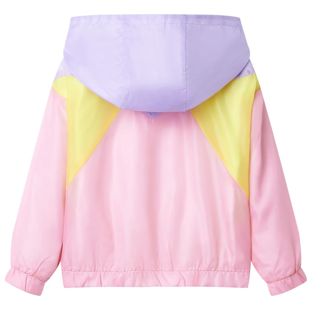 Kids' Hooded Jacket with Zip Multicolour 104