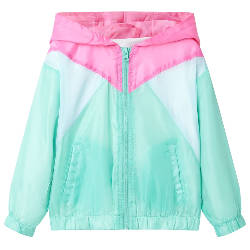 Kids' Hooded Jacket with Zip Multicolour 104