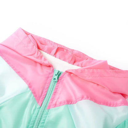 Kids' Hooded Jacket with Zip Multicolour 140