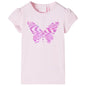 Kids' T-shirt with Cap Sleeves Soft Pink 92