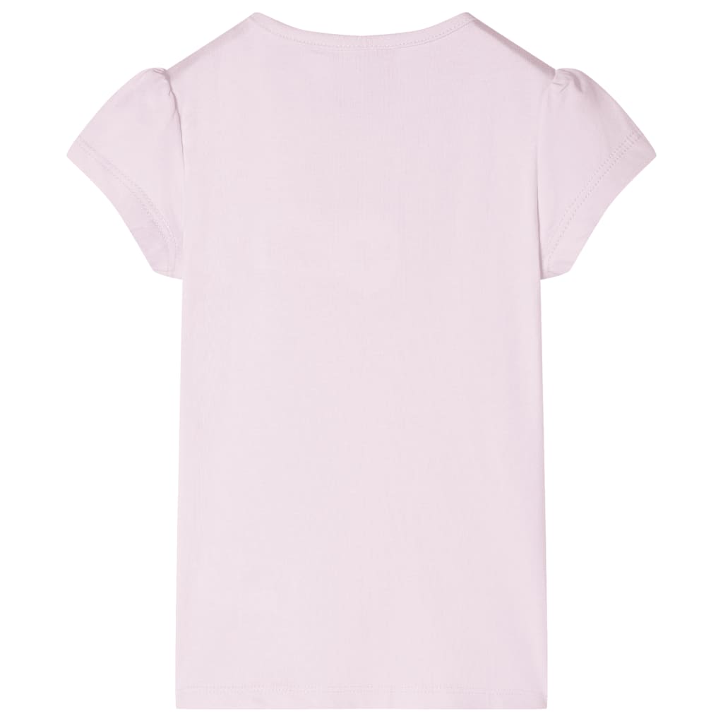 Kids' T-shirt with Cap Sleeves Soft Pink 92