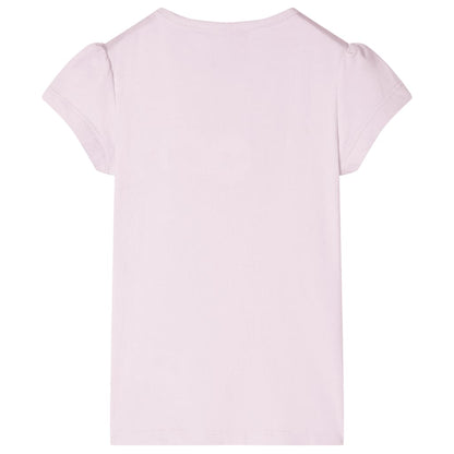 Kids' T-shirt with Cap Sleeves Soft Pink 92