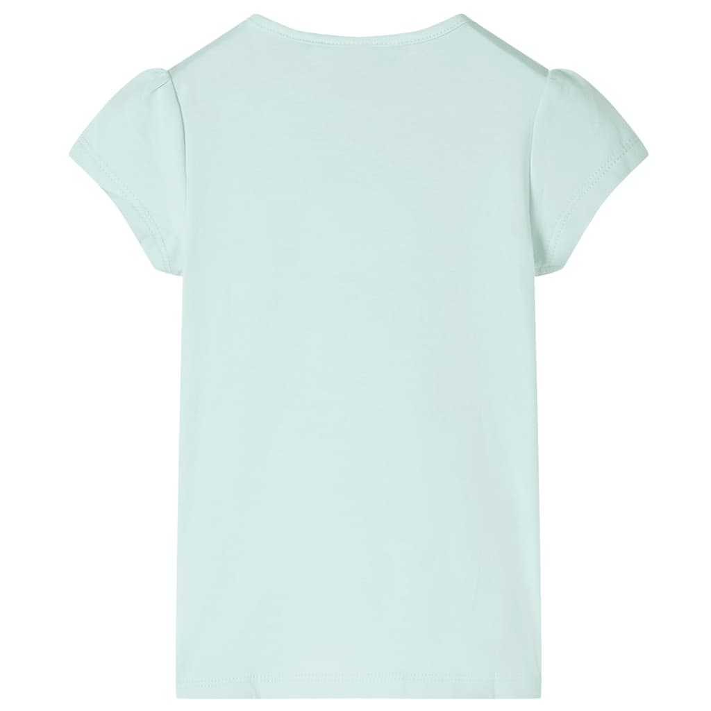 Kids' T-shirt with Cap Sleeves Light Mint 104