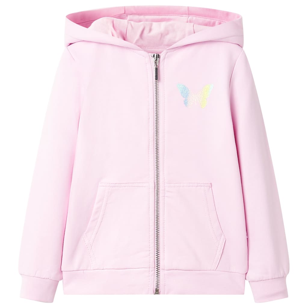 Kids' Hooded Sweatshirt Light Pink 92