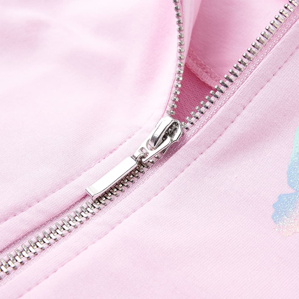 Kids' Hooded Sweatshirt Light Pink 92