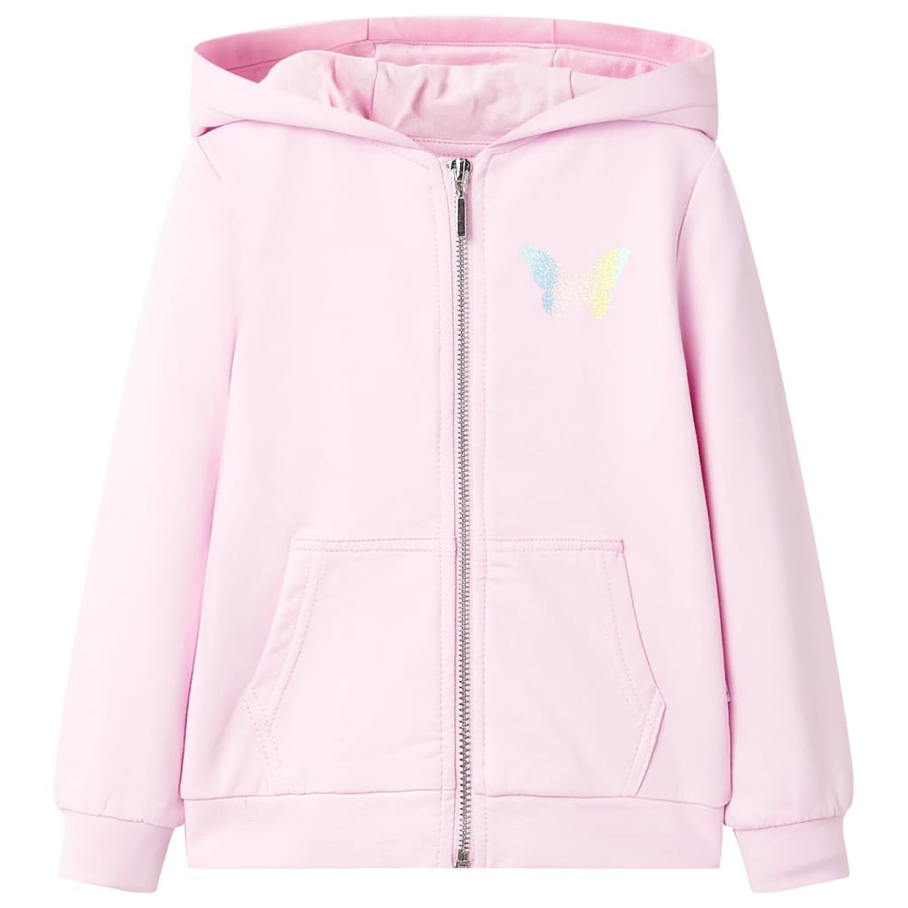 Kids' Hooded Sweatshirt Light Pink 104