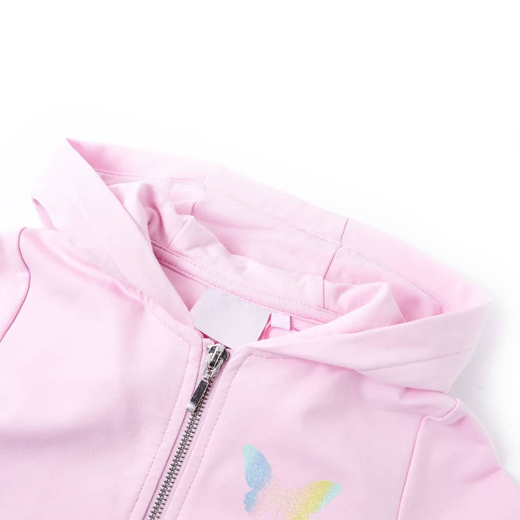 Kids' Hooded Sweatshirt Light Pink 104