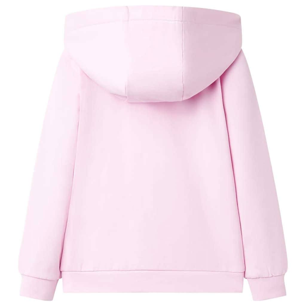 Kids' Hooded Sweatshirt Light Pink 128