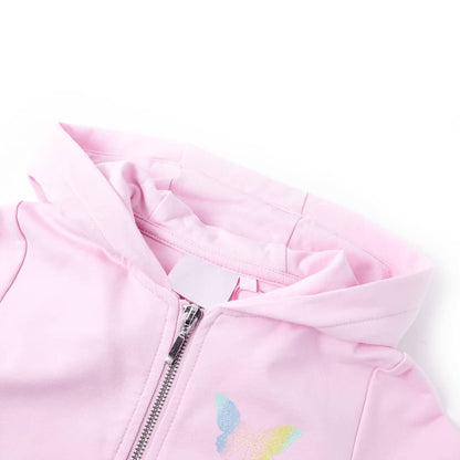 Kids' Hooded Sweatshirt Light Pink 128