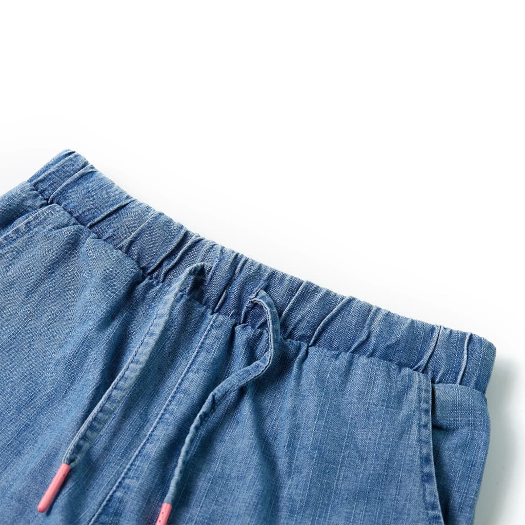 Kids' Shorts Denim Blue 128