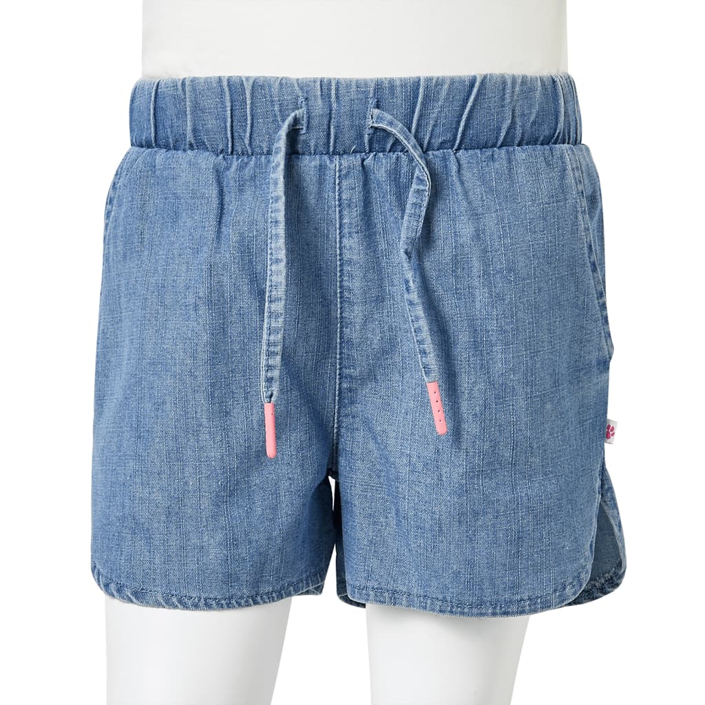 Kids' Shorts Denim Blue 140