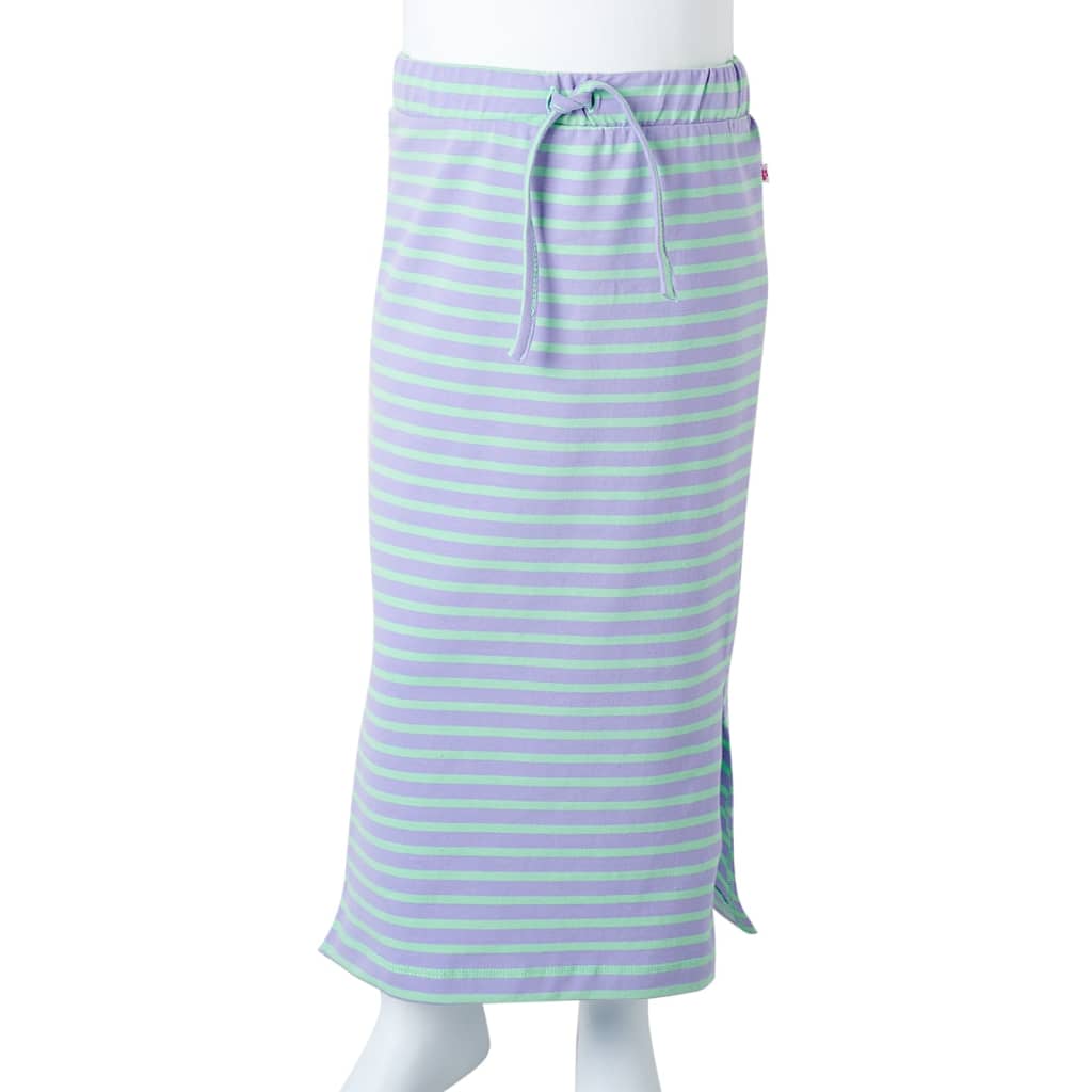 Kids' Straight Skirt with Stripes Bright Mint 92