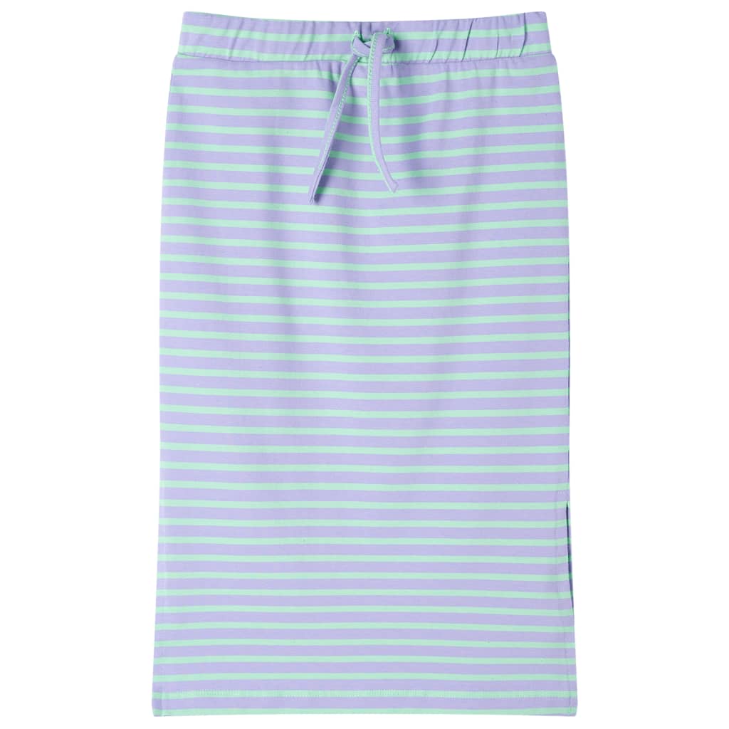 Kids' Straight Skirt with Stripes Bright Mint 104