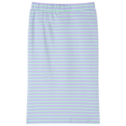 Kids' Straight Skirt with Stripes Bright Mint 116