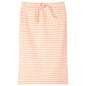 Kids' Straight Skirt with Stripes Fluorescent Orange 92