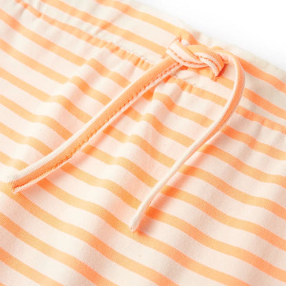 Kids' Straight Skirt with Stripes Fluorescent Orange 92