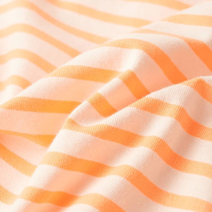 Kids' Straight Skirt with Stripes Fluorescent Orange 104