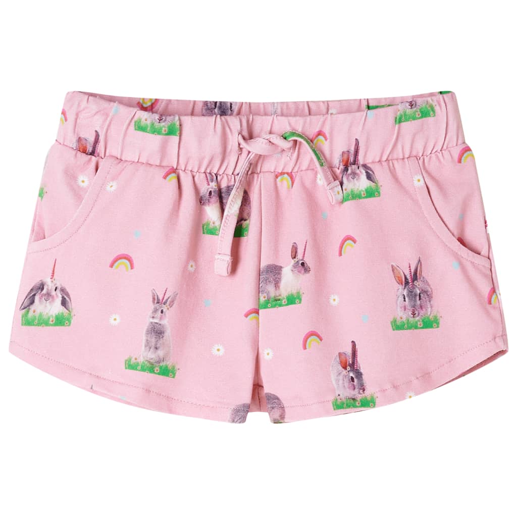 Kids' Shorts with Drawstring Light Pink 116