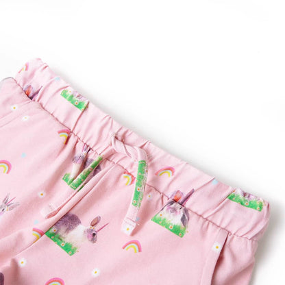 Kids' Shorts with Drawstring Light Pink 116