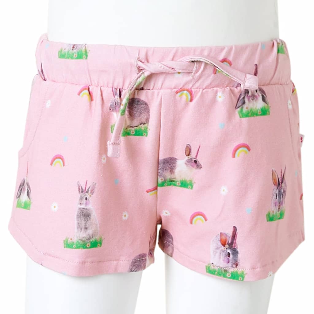 Kids' Shorts with Drawstring Light Pink 116