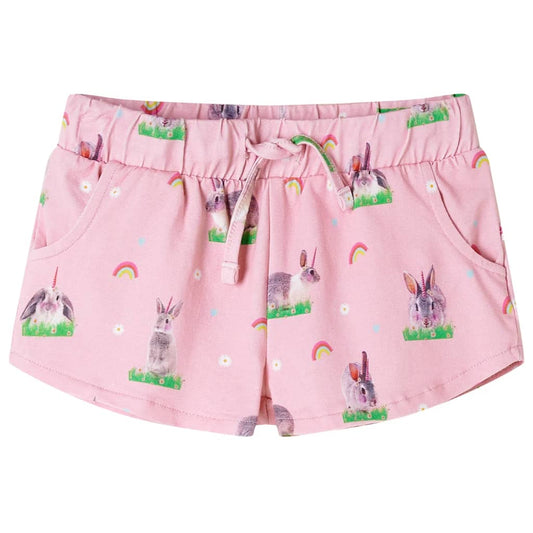 Kids' Shorts with Drawstring Light Pink 140