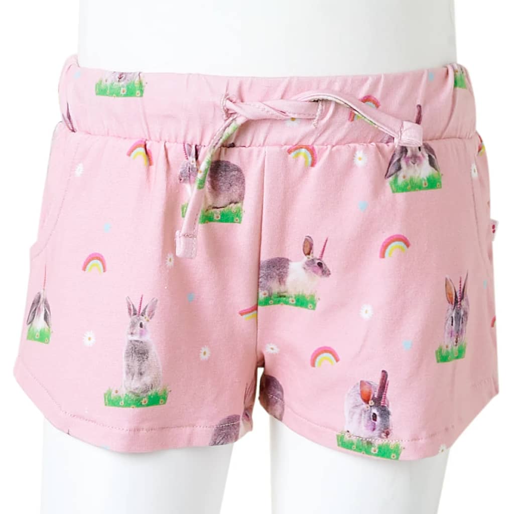 Kids' Shorts with Drawstring Light Pink 140