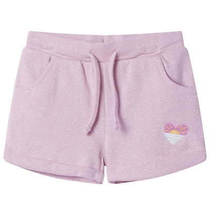 Kids' Shorts with Drawstring Mixed Lila 116