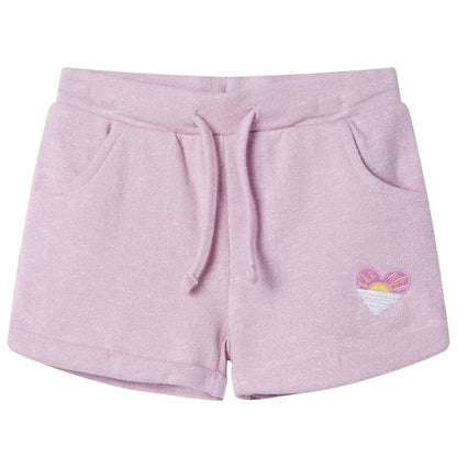 Kids' Shorts with Drawstring Mixed Lila 128