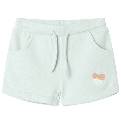 Kids' Shorts with Drawstring Mixed Light Mint 92