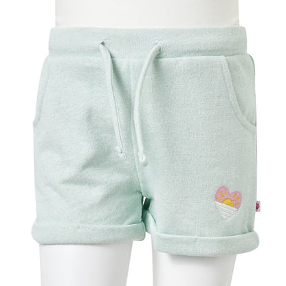 Kids' Shorts with Drawstring Mixed Light Mint 92