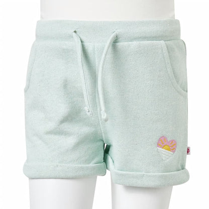 Kids' Shorts with Drawstring Mixed Light Mint 104