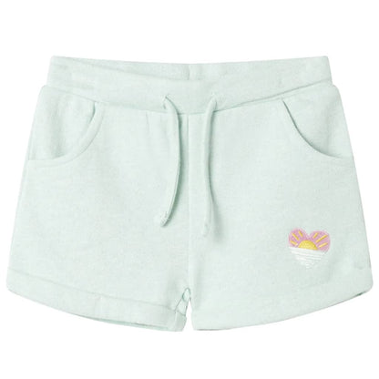 Kids' Shorts with Drawstring Mixed Light Mint 128