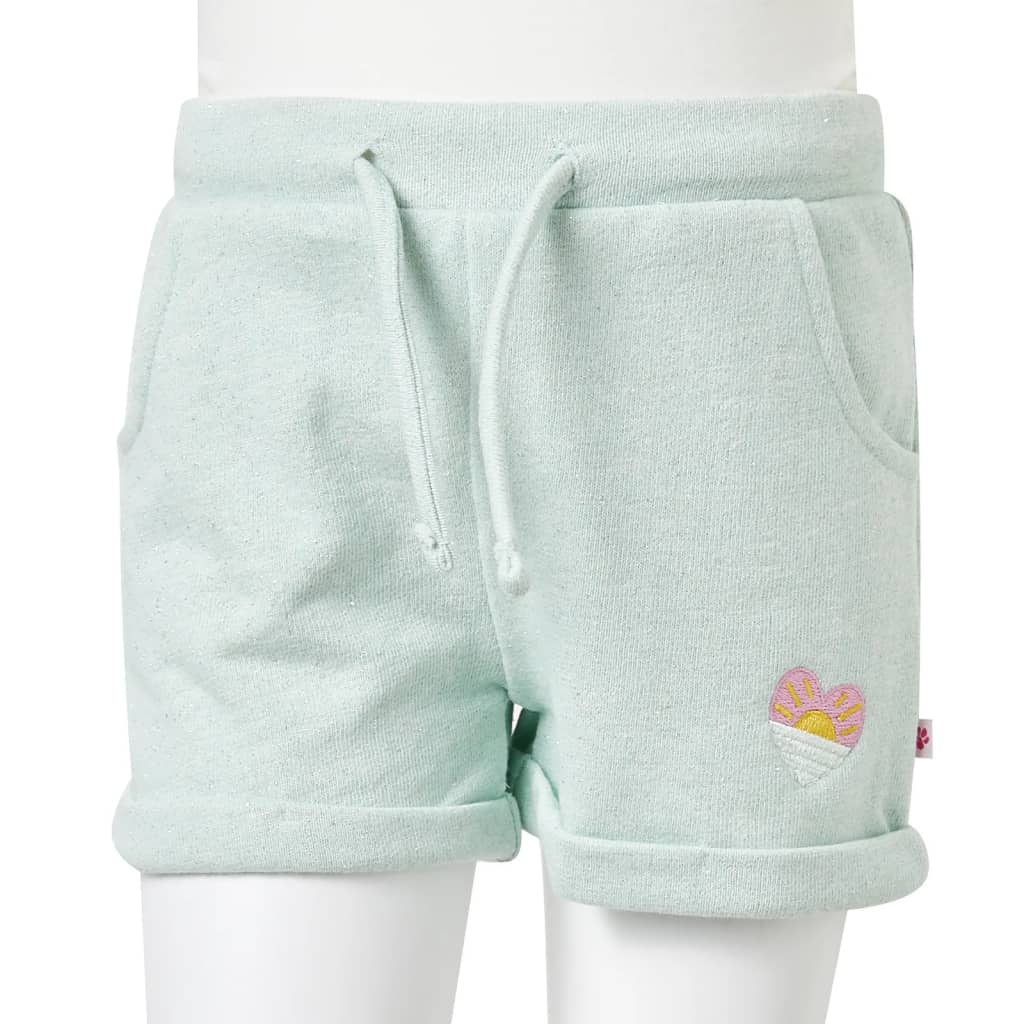 Kids' Shorts with Drawstring Mixed Light Mint 128