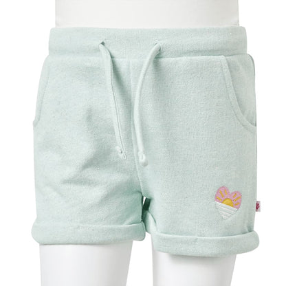 Kids' Shorts with Drawstring Mixed Light Mint 140