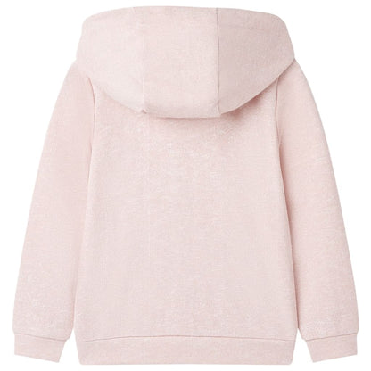 Kids' Hooded Sweatshirt with Zip Light Pink Mix 104