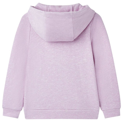 Kids' Hooded Sweatshirt with Zip Lila Mix 140