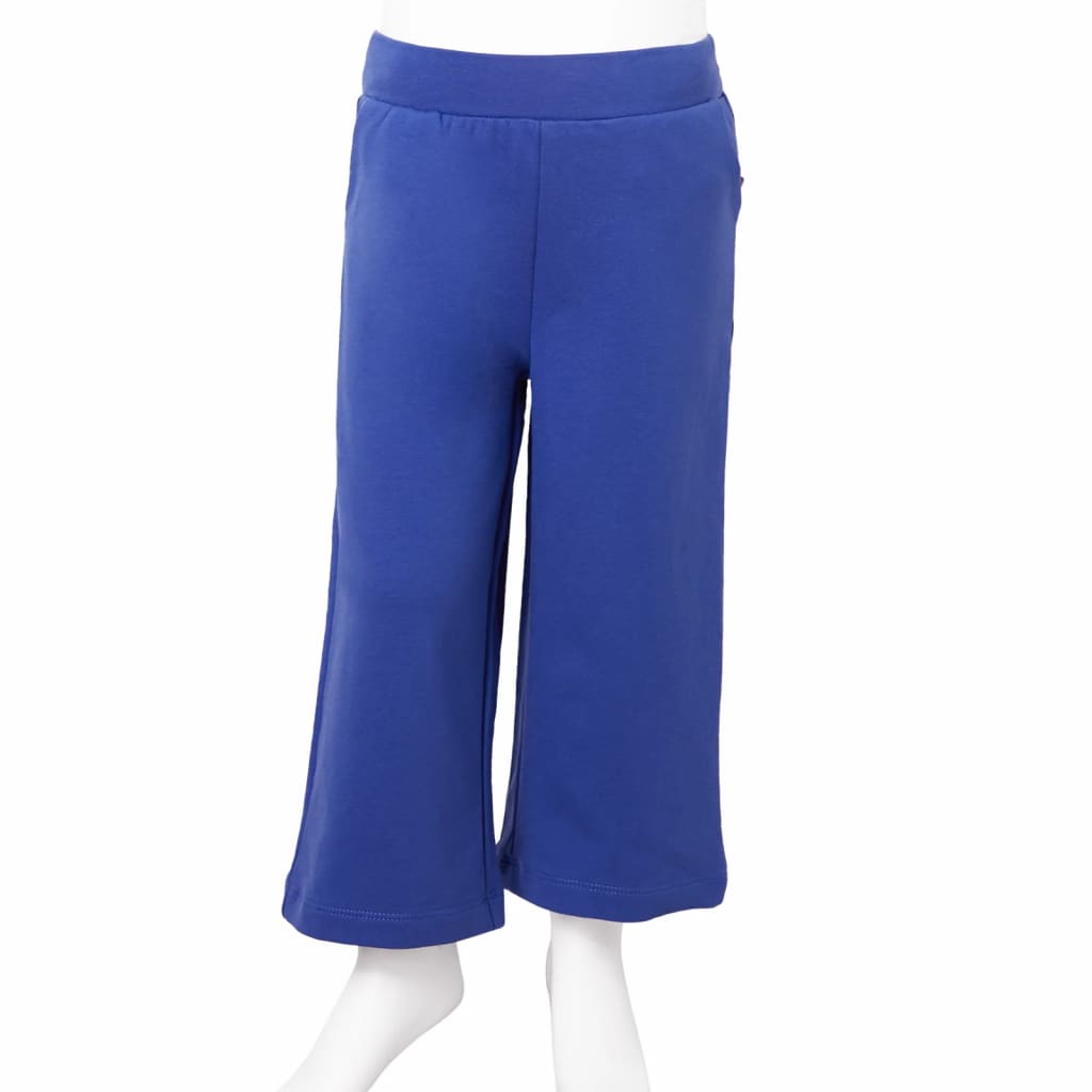 Kids' Pants with Wide Legs Cobalt Blue 104