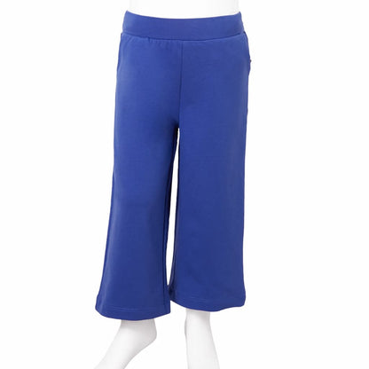 Kids' Pants with Wide Legs Cobalt Blue 116