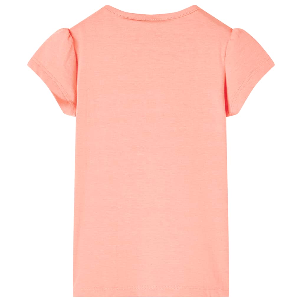 Kids' T-shirt Neon Coral 104